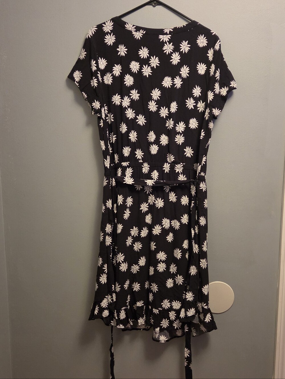 J. Jill Daisy Floral Midi Dress Large Cottagecore Coastal Grandmacore Rayon - Picture 4 of 7